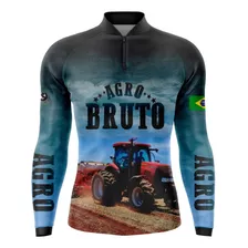 Camisa Camiseta Agro, Protcao Uv Agricultura Trator Gll-07