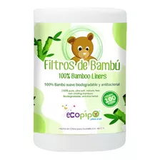 1 Rollo Con 100 Hojas De Filtros De Bambú Ecopipo Non Flushable Compostable