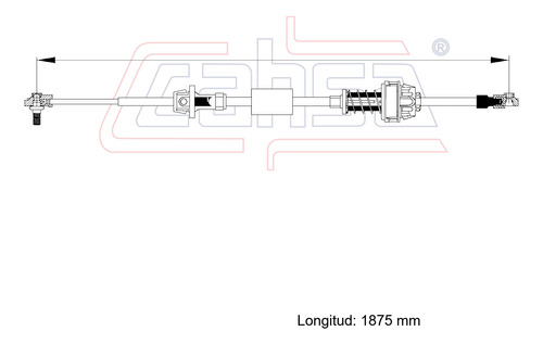 Cable Selector Ta Para Dodge Ram 1500 (van Wagon) 1994-1997 Foto 2