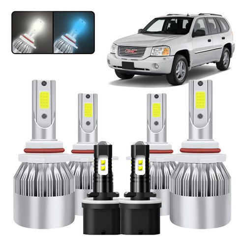 Kit De Focos Led 9005 9006 880 Para Gmc Envoy 2002-2009 GMC Envoy