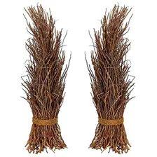 Elk Natural Coco Twig Gavilla-juego De 2 Accesorios Decorat.