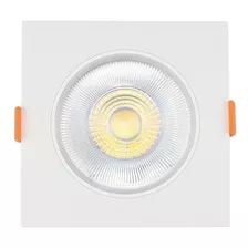 Spot Led De Embutir Direcionável Quadrado 5w 3000k Branco 110v/220v