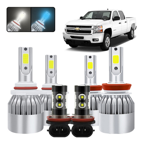 Faros Led Y Antiniebla Para Chevy Silverado 2500 2008-2014 Chevrolet Silverado 2500