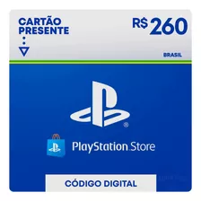 Gift Card Psn Playstation Ps4 Ps5 Cartao R$ 260 Reais Br