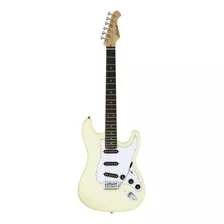 Guitarra Stratocaster Aria Pro Ii Stg-003/spl Vanilla White Cor Preto