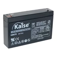 Bateria Estacionária Vrla 6v 7,2ah Kaise Kb670 Nobreak Luz