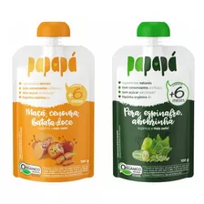 Kit 2 Papinhas Orgânicas Salgadas Papapá: Batata Doce