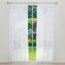 Cortinas Traslúcidas Tergal Blanco Largas 2. 30m Vianney