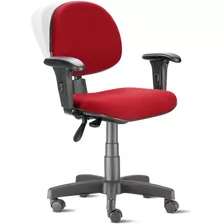 Cadeira Ergonômica Back System Nr17 Vermelha Garantia 1 Ano