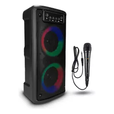 Caixa De Son Bluetooth Mais Potente 20w Grande Karaoke Usb