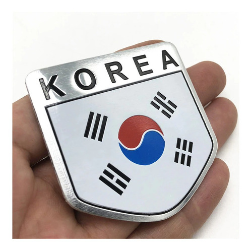 Emblema Metlico Bandera De Korea D Sur Hyundai Kia Ssanyong Foto 7