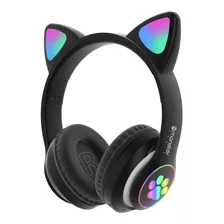 Audifono Wireless Monster Kids Cat Negro Luces / Tecnocenter