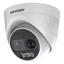 Hikvision Camara Analoga Color Vu Con Audio Y Luz Estrobo D