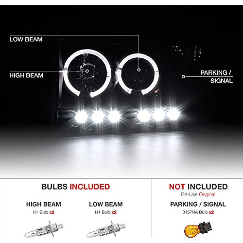 Faros Led Halo Para Dodge Ram 1500 2500 3500 Foto 3