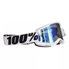 Gafas Goggle Original 100% Strata 2 Everest Mirror Blue Lens