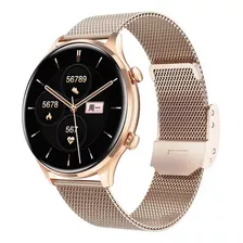 Reloj Smart Watch Carrello Ak50 Llamadas Fitness Bt - Gold