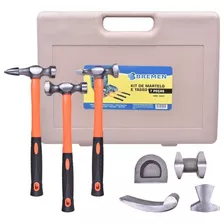 Kit De Martelo E Tasso 7 Peças Em Aço Bremen 5623