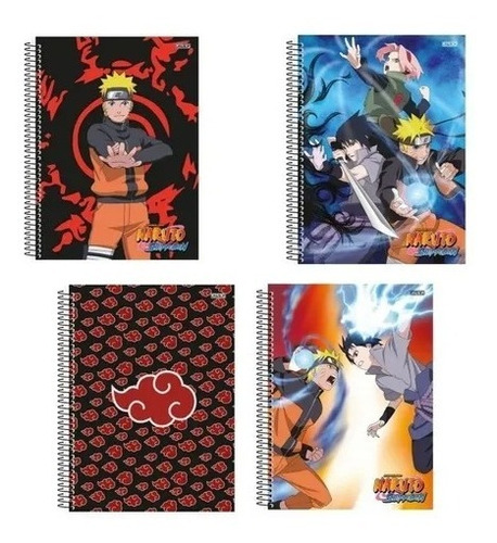 Caderno Universitário Naruto Shippuden 1 Matéria 80fls