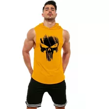 Polera Capucha Sin Mangas Gym / Musculosas The Punisher