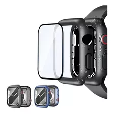 Case Protetora Vidro Temperado Para Apple Smartwatch 7