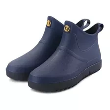 Botas De Lluvia Hombre Color Solido Antideslizante Resistent