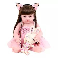 Bebe Sweetie Reborn (r) Coelho Silicone Doll- Pode Dar Banho