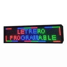Letrero Led Programable Rgb Mas Logo 130 X 40 Cms De Alto