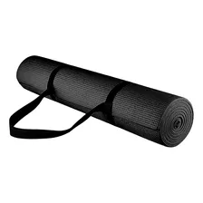 Tapete Fitness Para Yoga Em Eva 170x60cm 5mm Preto Evamax