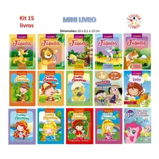 Kit Mini Livro - 15 Historinhas Para Meninas 