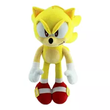 Pelucia Super Sonic Sonic The Hedgehog Boneco 30cm