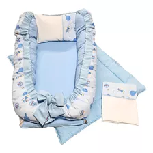 Nidito Para Bebe + Almohada + Funda + Sabana + Acolchado