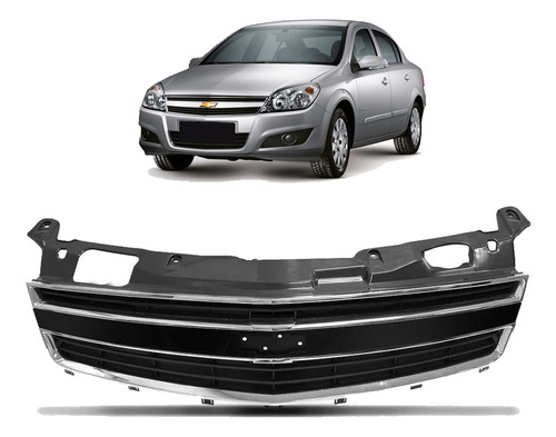 Grade Frontal Radiador Vectra 2009 A 2011 2012 Friso Cromado