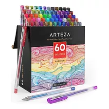 Bol&iacute;grafos De Gel Arteza 60 Colores Individuales Sin 