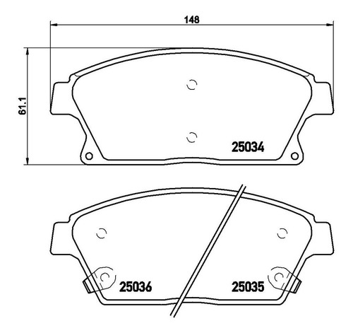 Set-4 Balatas Delanteras Buick Encore 1.4l L4 15/16 Brembo Foto 2