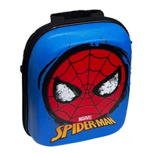 Mochila Escolar Homem Aranha Spider Man 3d Maxtoy Lancheira Cor Azul