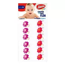 Chupón Jaloma Flor 12 Piezas Estilo Y Comodidad Para Tu Bebe Color Violeta-rojo Período De Edad 0-3 Años