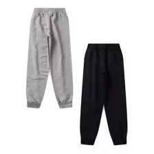 Kit 2 Calça Moletom Flanelado Juvenil Inverno Atacado