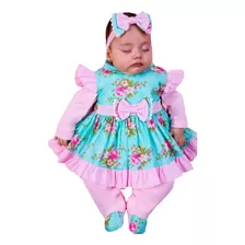 Saida De Maternidade Kit 5 Peças Menina Conjunto Pompom Luxo