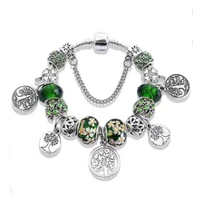 Pulsera Árbol De La Vida Familia Con Charms