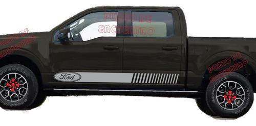 Stickers Franja Lateral Para Ford+ Espejos 4 Pzs Pick Up Foto 10