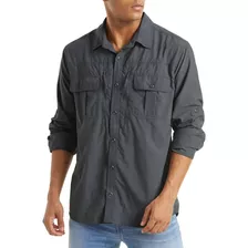 Camisa Táctica Con Bolsillos Para Hombre, Camisa De Manga La