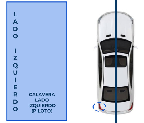 Calavera Fiat 500 2009-10-11-12-13ev/roja 4focos Izq Tyc Ore Foto 2