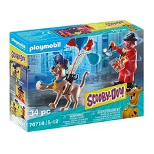 Juego Playmobil Scooby-doo! Aventura Con Ghost Clown 34 Piezas 3+