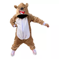 Pijama Térmico Enterizo Tela Peluche Oso Escandaloso Niño 