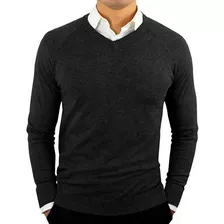 Sweater Tejido Hilo Hombre Cuello V. Colores. S A Xl 
