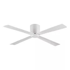 Ventilador De Techo 4 Palas Madera 6 Velocidades Smart Color De La Estructura Negro Color De Las Aspas Blanca Diámetro 126 Cm