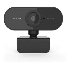 Webcam Microfone Embutido Full Hd 1080p Visão 360 Usb Preto