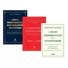 Kit Mais Importante P O Inve + Cinco Investimentos + 1 Livro