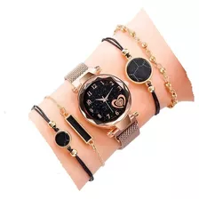 Relógio Feminino Brilhante Pulseira Magnética Imã Promoção