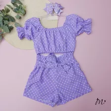 Roupa Infantil Estilosa Conjunto Blogueirinha Mini Diva 